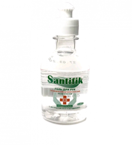 Santifik - гигиенический антисептический гель для рук с экстрактом алоэ и витамином Е