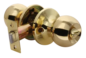 Фурнитура для межкомнатной двери Ручка шарик, цвет золото/хром