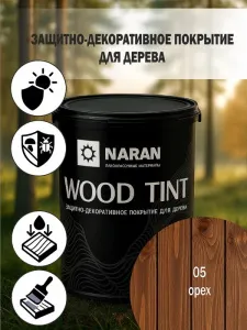 WOOD TINT Защитно-декоративное акриловое покрытие для дерева НАРАН
