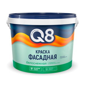 Краска ФАСАДНАЯ водно-дисперсионная полиакриловая "Formula Q8" 